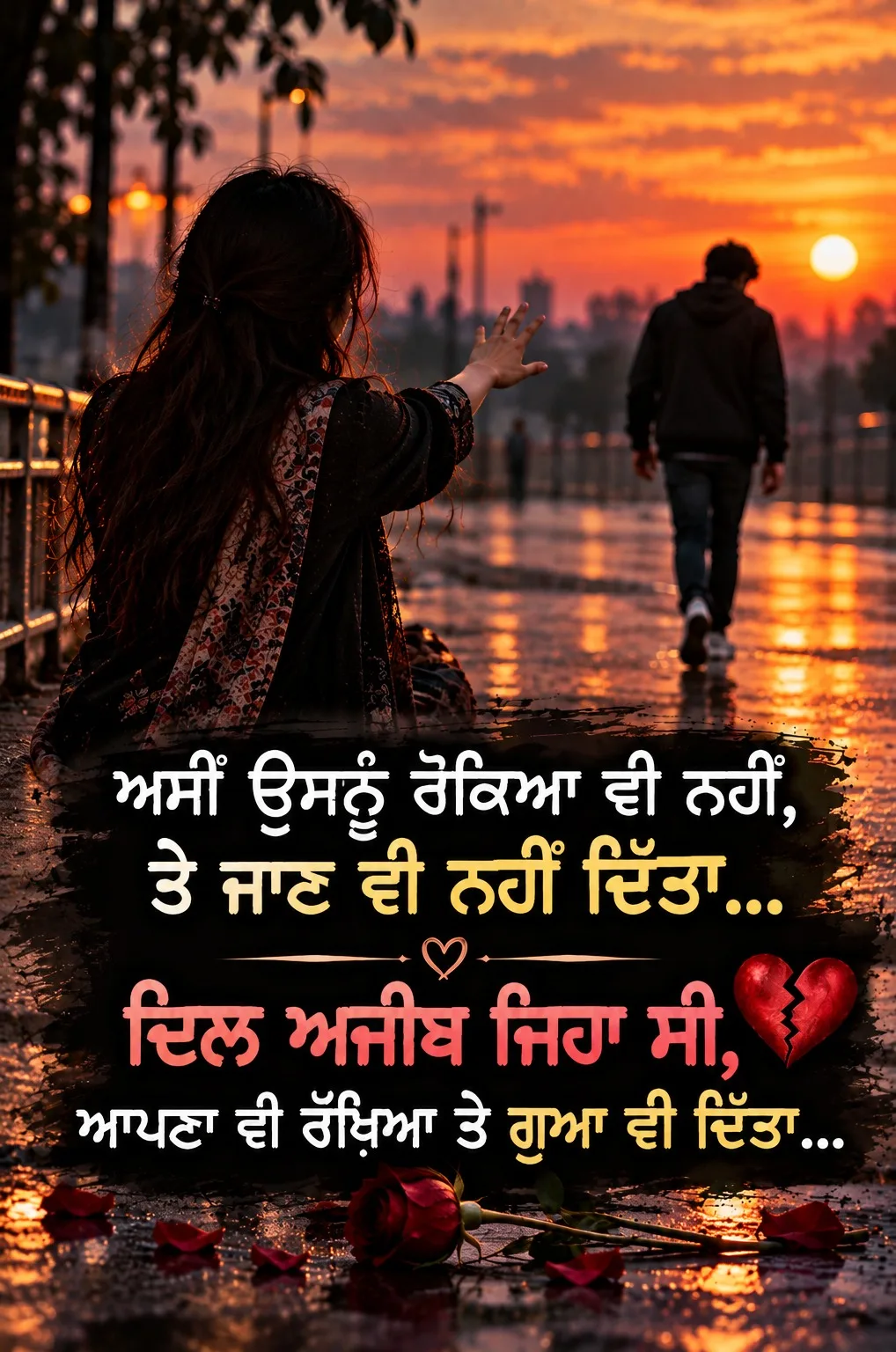 “ਕੁਝ ਦਰਦ ਹੰਝੂ ਨਹੀਂ, ਖ਼ਾਮੋਸ਼ੀ ਬਣ ਜਾਂਦੇ ਨੇ… 🥀”